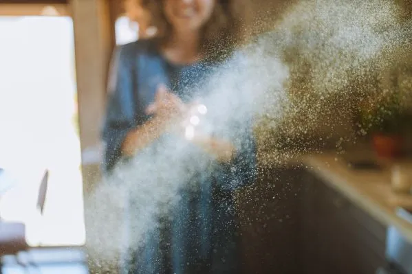HVAC Air Filter - View of airborne particles which may trigger allergy whenever you have poor indoor air quality at home. 